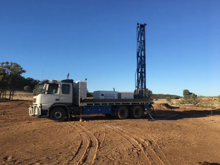 Bore test rig on site