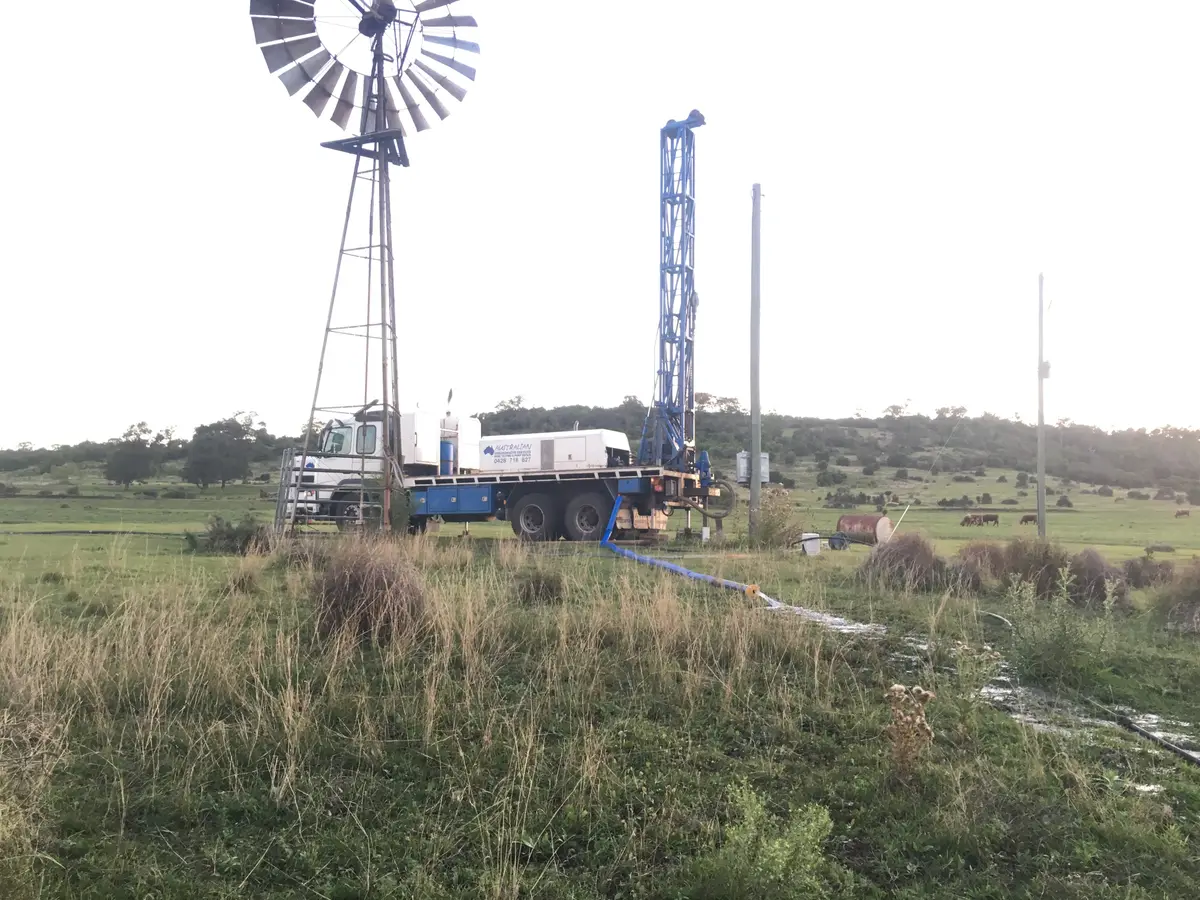 AGS rig on site near Pittsworth, QLD